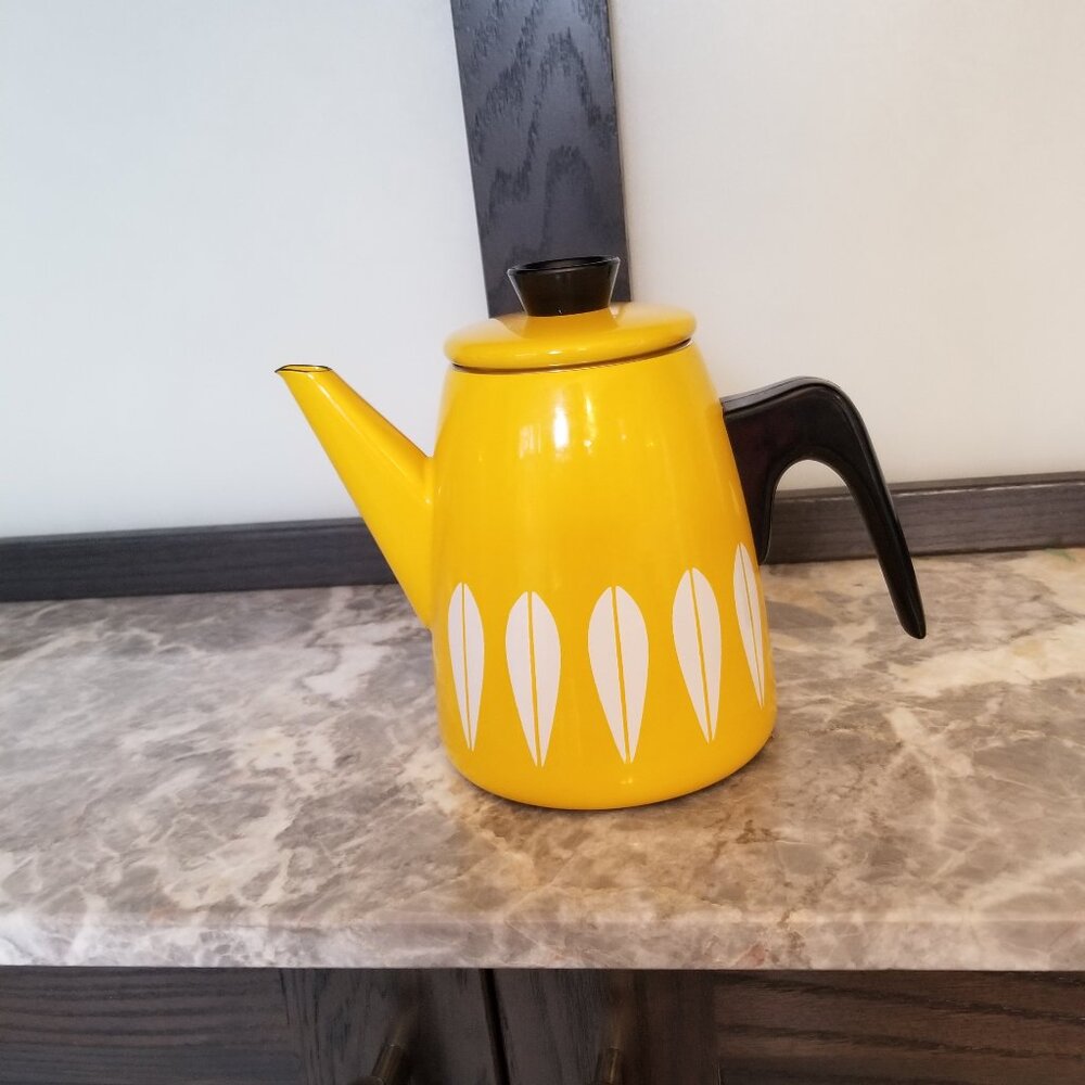 Catherineholm Yellow Lotus Pattern Coffee Pot